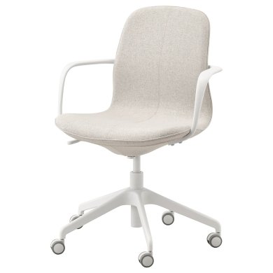 IKEA Офисное кресло LANGFJALL Бежевый (ИКЕА ЛАНГФЬЯЛЛЬ) 49252765