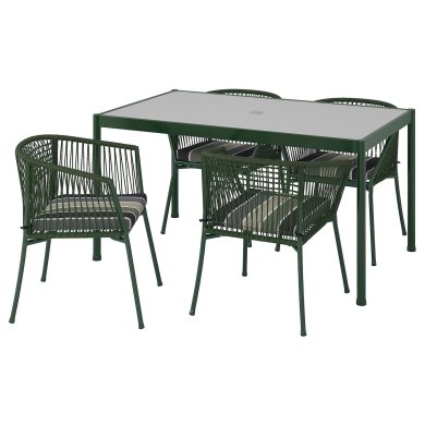 IKEA Комплект садових меблів SEGERON Темно-зелений (ИКЕА СЕГЕРОН) 39532960