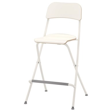 IKEA Барний стілець складаний FRANKLIN Білий (ИКЕА ФРАНКЛИН) 70404875