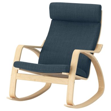 IKEA Кресло-качалка POANG Темно-синий (ИКЕА ПОАНГ) 99429168