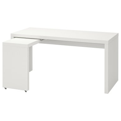 IKEA Стол письменный с выдвижной панелью MALM (ИКЕА МАЛЬМ) 70214192