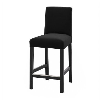 IKEA Барний стілець BERGMUND Чорний (ИКЕА БЕРГМУНД) 39419638