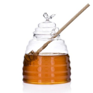 Банка для меда Duka Honey | Прозрачный / Дерево 1217413