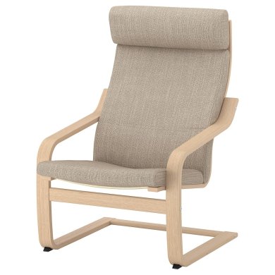 IKEA Кресло-качалка POANG Бежевый (ИКЕА ПОАНГ) 99286584