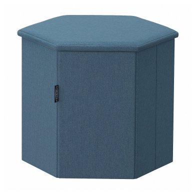 IKEA Пуф KJUGE Синій (ИКЕА КЮГЕ) 20565521