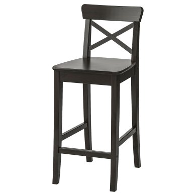 IKEA Барный стул INGOLF Коричневый (ИКЕА ИНГОЛЬФ) 40248513