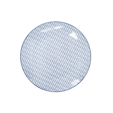 Десертна тарілка Homla NAVIA 19 см | Синій / Білий / Принт 213235