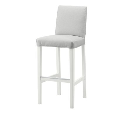 IKEA Барний стілець BERGMUND Світло-сірий (ИКЕА БЕРГМУНД) 09388191