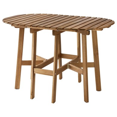 IKEA Складаний садовий стіл ASKHOLMEN Дерево (ИКЕА АСХОЛЬМЕН) 10557526