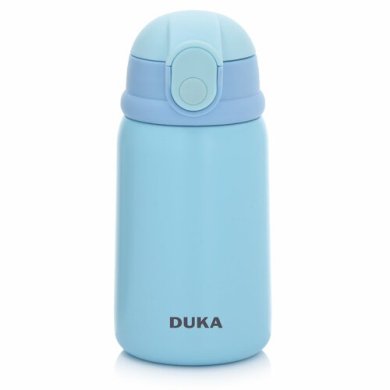 Термопляшка із трубочкою Duka UPPE 350 мл | Блакитний 2220881