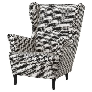IKEA Кресло мягкое STRANDMON Принт (ИКЕА СТРАНДМОН) 20456956
