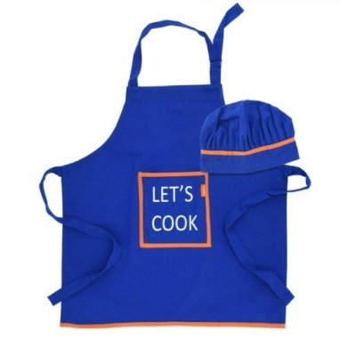 Кухонний фартух та кухарський ковпак Duka Lets Cook Kids | Синій 1219221