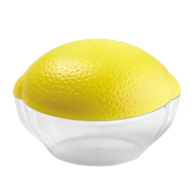 Контейнер для лимона Homla FRESH SAVER 12x9 см | Жовтий / Прозорий 149867