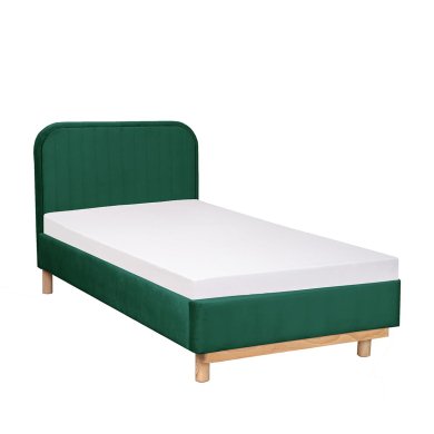 Ліжко Homla KARALIUS Welur 90x200 см | Зелений 207719