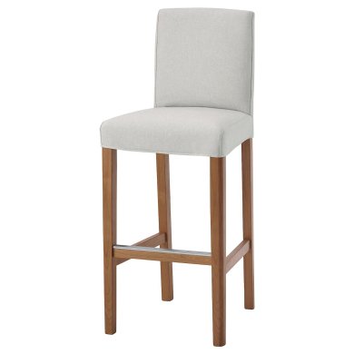 IKEA Барный стул BERGMUND Светло-серый (ИКЕА БЕРГМУНД) 59388136