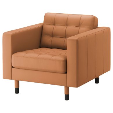 IKEA Кресло мягкое LANDSKRONA Коричневый (ИКЕА ЛАНДСКРОН) 89444188