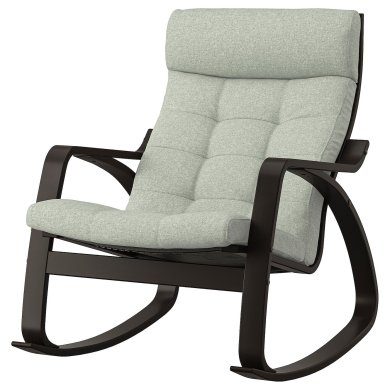 IKEA Кресло-качалка POANG Светло-зеленый (ИКЕА ПОАНГ) 99501970