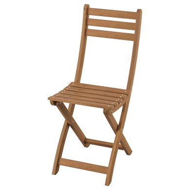 IKEA Складаний садовий стілець ASKHOLMEN Дерево (ИКЕА АСХОЛЬМЕН) 20557502
