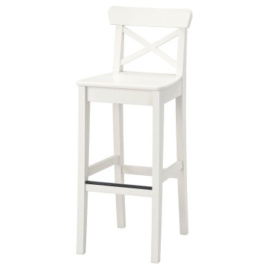 IKEA Барный стул INGOLF Белый (ИКЕА ИНГОЛЬФ) 00121766