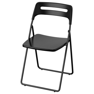 IKEA Обеденный стул складной NISSE Черный (ИКЕА NISSE) 30115066