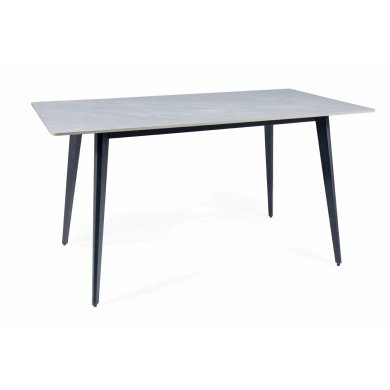 Стол обеденный Signal Ivy | Эффект мрамора / Серый / Черный IVYSZC140