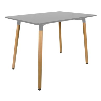 Стол обеденный Chomik 74x80x120 см | Серый / Дерево FAT7851
