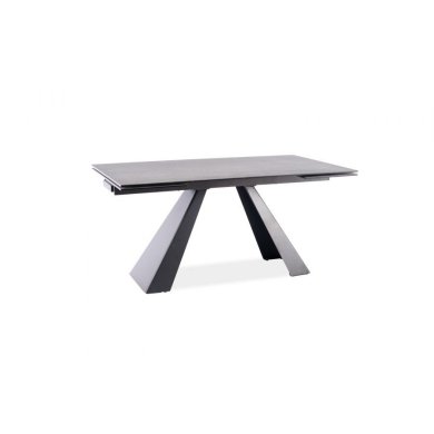 Розкладний стіл Signal Salvadore Ceramic II | Сірий/Чорний матовий SALVADORECII120