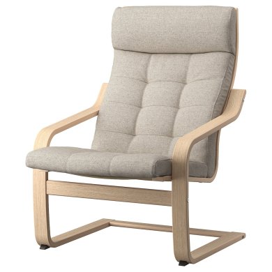 IKEA Кресло-качалка POANG Бежевый (ИКЕА ПОАНГ) 69501995
