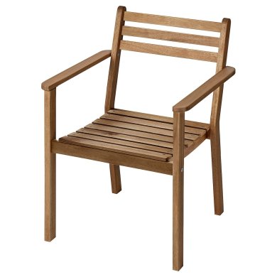 IKEA Садовый стул ASKHOLMEN Дерево (ИКЕА АСХОЛЬМЕН) 50535684