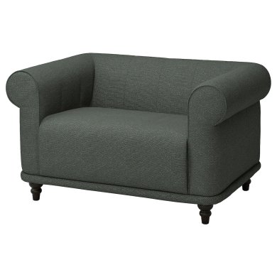 IKEA Крісло м'яке VISKAFORS Сірий (ИКЕА ВИСКАФОРС) 89443297