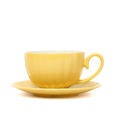 Чашка с блюдцем Homla MINA | Желтый 214525