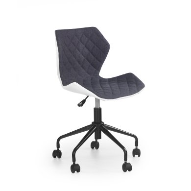 Крісло поворотне Halmar Matrix | Білий / Сірий V-CH-MATRIX-FOT-POPIEL