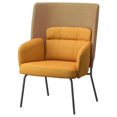 IKEA Кресло мягкое BINGSTA Желтый (ИКЕА БИНГСТА) 40455654