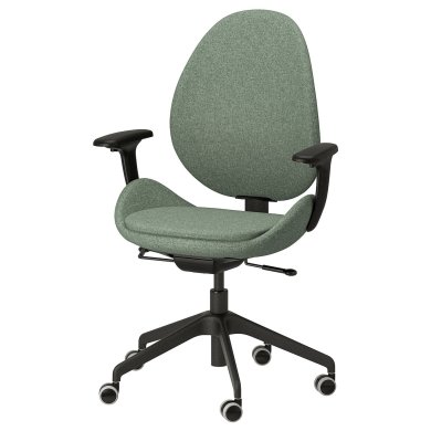 IKEA Офісне крісло HATTEFJALL Зелений (ИКЕА ХАТТЕФЬЯЛЛЬ) 50538970