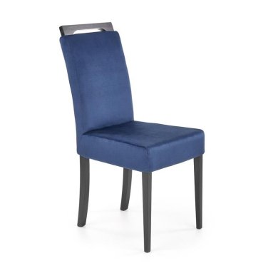 Обідній стілець Halmar Clarion-2 Velvet Синій V-PL-N-CLARION2-CZARNY-MONOLITH77