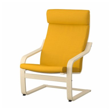 IKEA Крісло-качалка POANG Жовтий (ИКЕА ПОАНГ) 49387076
