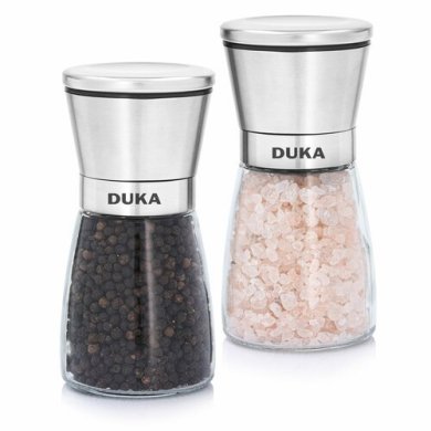 Млини для перцю та солі Duka SKARP | Прозорий/Сріблястий 2220414