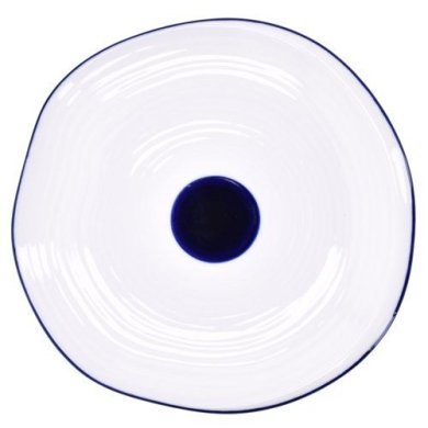 Тарелка Duka Krog 27 см | Белый / Синий 1217261