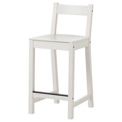 IKEA Барний стілець NORDVIKEN Білий (ИКЕА NORDVIKEN) 60424690