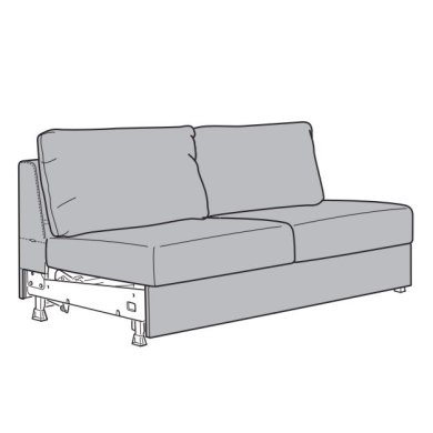 IKEA Секция 2-местного дивана-кровати VIMLE (ИКЕА ВИМЛЕ) 60489549