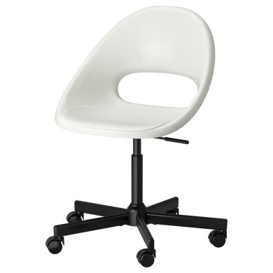 IKEA Офісне крісло LOBERGET/MALSKAR Білий (ИКЕА ЛОБЕРГЕТ/МАЛЬСКАР) 29488571