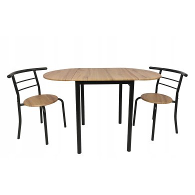 Комплект мебели для кухни Kontrast REIN | Дуб / Черный 5.90.26038