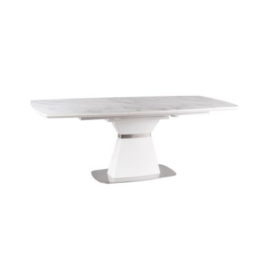 Стол Signal Saturn II Ceramic | Белый (эффект мрамора) / Белый SATURNIICBB160