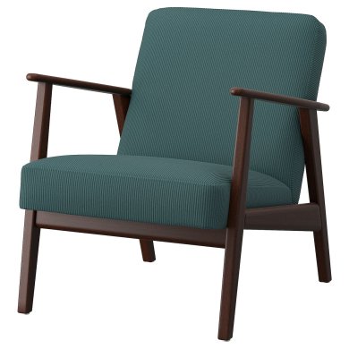 IKEA Кресло мягкое EKENASET Бирюзовый (ИКЕА ЭКЕНАСЕТ) 80533481