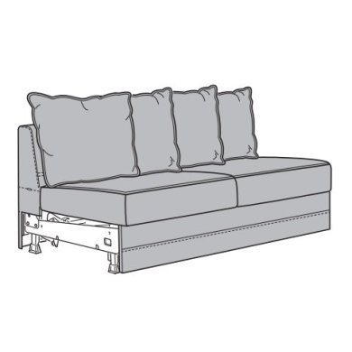 IKEA Двухместная секция дивана-кровати GRÖNLID (ИКЕА ГРЕНЛИД) 10500436