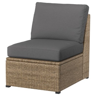 IKEA Садовое кресло SOLLERON Серый (ИКЕА СОЛЛЕРОН) 99558103