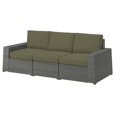 IKEA Садовый диван SOLLERON Серый (ИКЕА СОЛЛЕРОН) 29413726