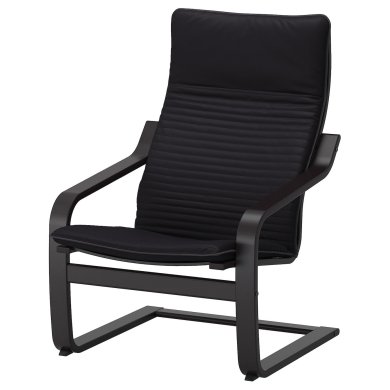 IKEA Крісло-качалка POANG Чорний (ИКЕА ПОАНГ) 59240828