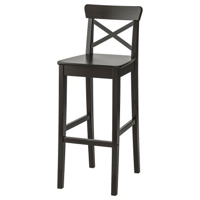 IKEA Барний стілець INGOLF Коричневий (ИКЕА ИНГОЛЬФ) 90248515