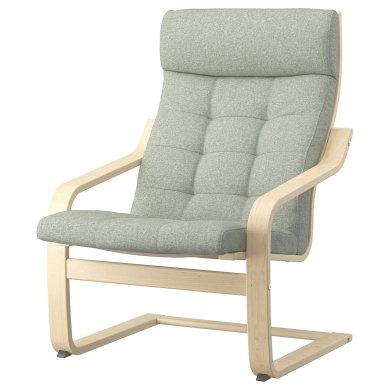 IKEA Кресло-качалка POANG Светло-зеленый (ИКЕА ПОАНГ) 29501902